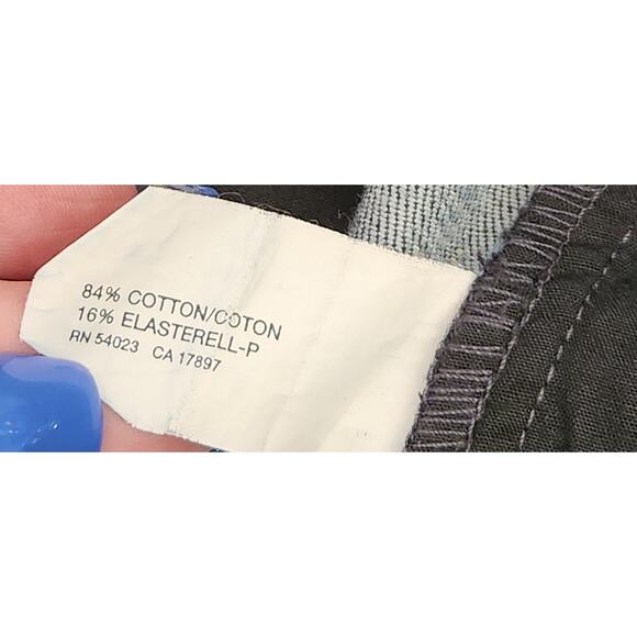 Gap Dark Blue Flat Front Cropped Jeans 4 Lightweight Slashed Front Pockets - Picture 5 of 6